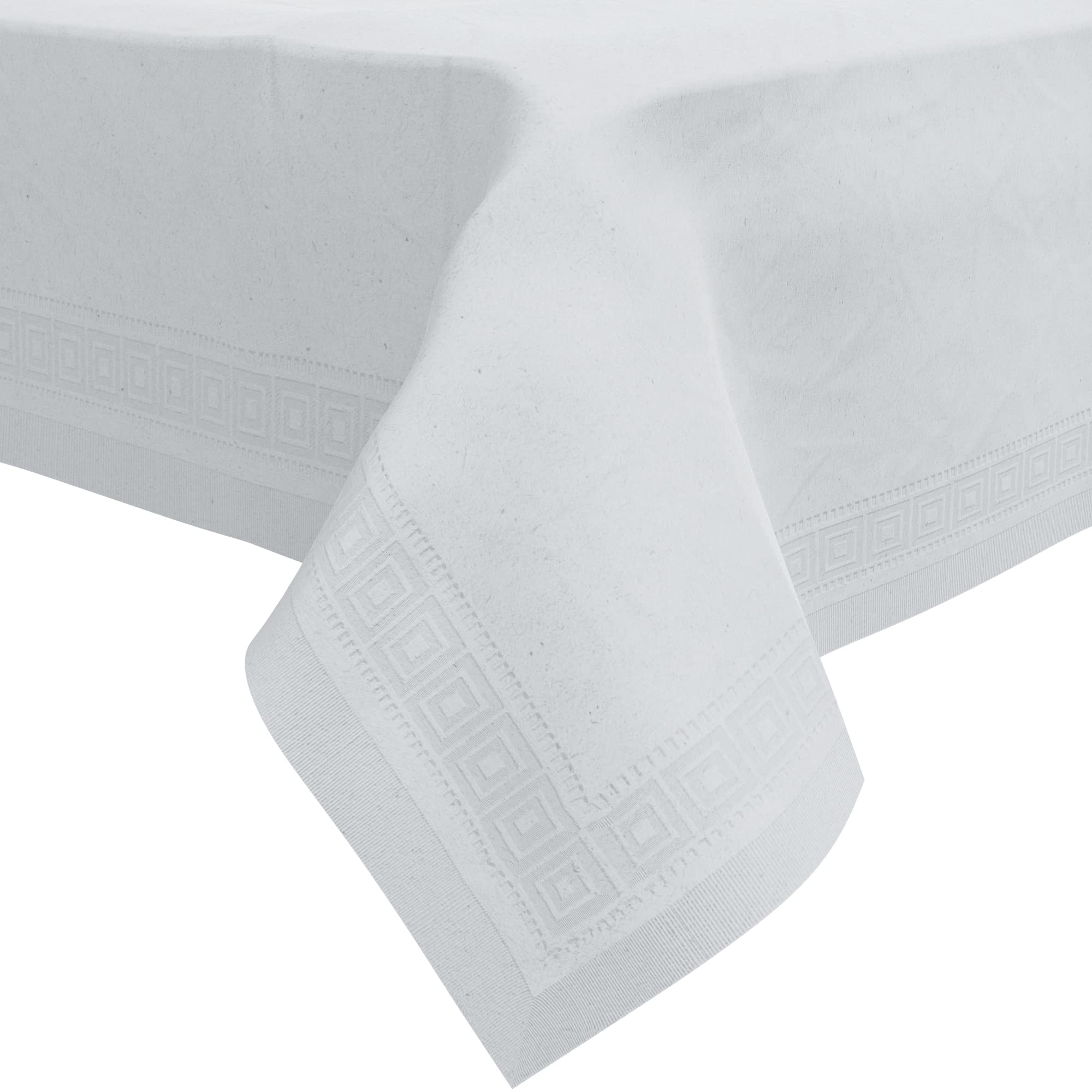 HOUZZKINGZ USA 3-ply tablecloth with tissue and poly backing, absorbent and durable.