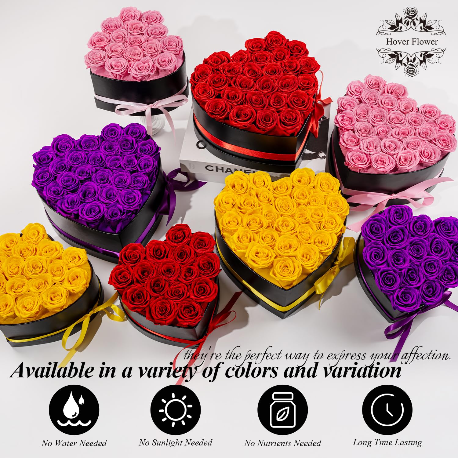 Hover Flower luxury packaging displays timeless elegance for celebrations