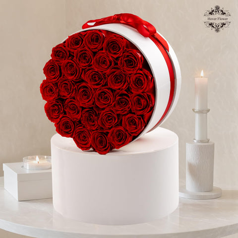 Hover Flower Gift-ready packaging with blank card and ribbon for messages