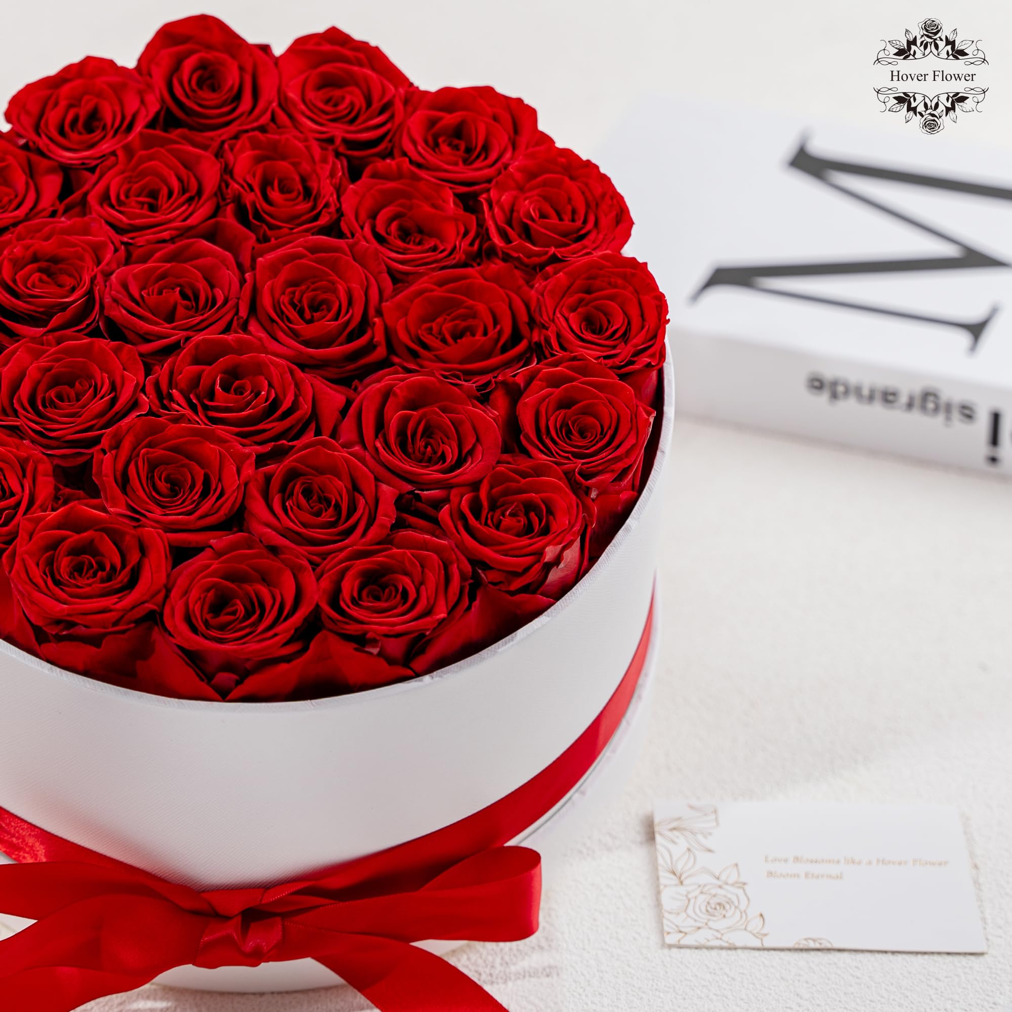Hover Flower Real Flowers Preservation Process shows handcrafted care