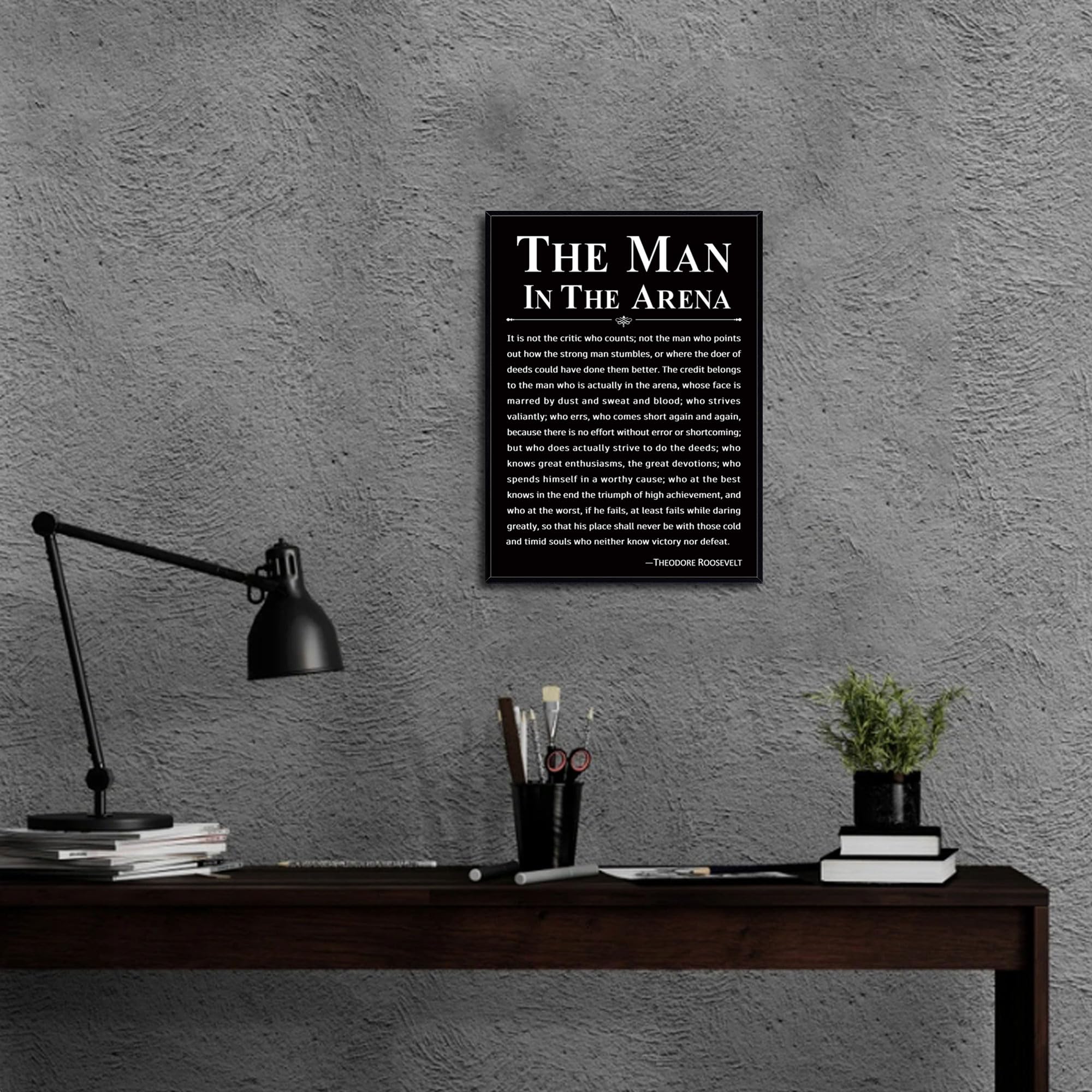 Howwii motivational art gift suitable for men and women on any desk.