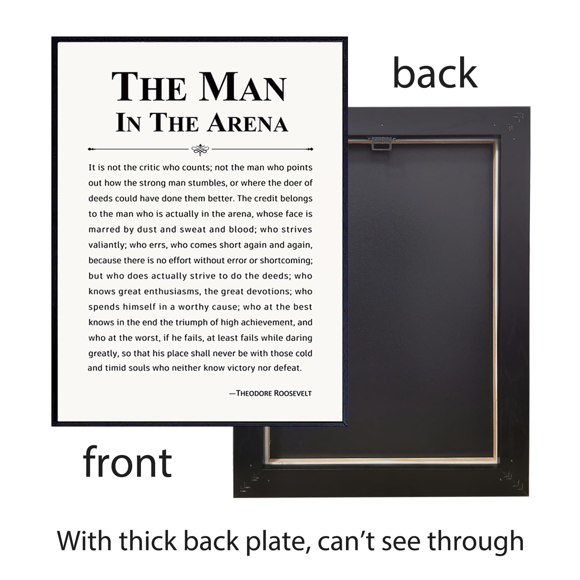 Howwii thick canvas print with back plate for durable, long-lasting display.