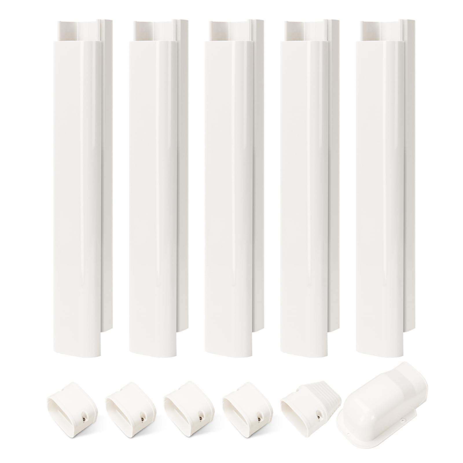 HOXHA line set cover wall cover helps conceal piping for a cleaner exterior