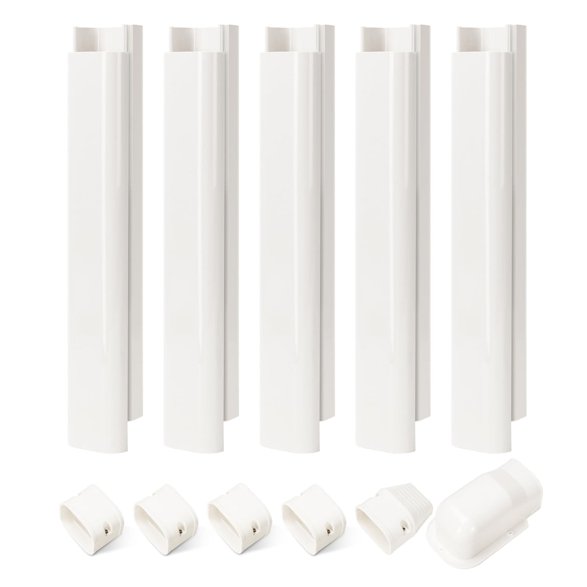 HOXHA line set cover wall cover helps conceal piping for a cleaner exterior