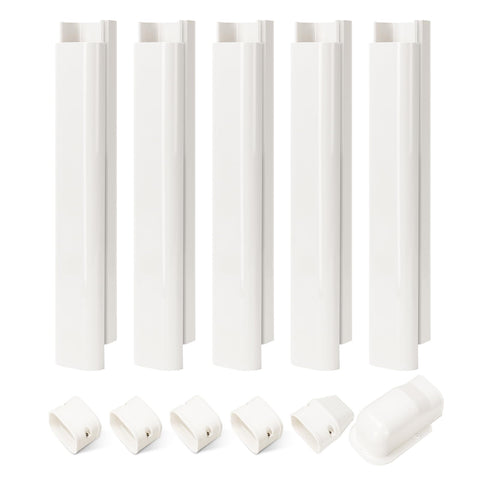 HOXHA line set cover wall cover helps conceal piping for a cleaner exterior