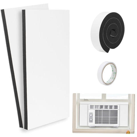 HOXHA top panel installed to seal window gap for improved temperature control