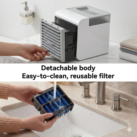 HOXILEELEO travel-ready cooling device fits bags and trips