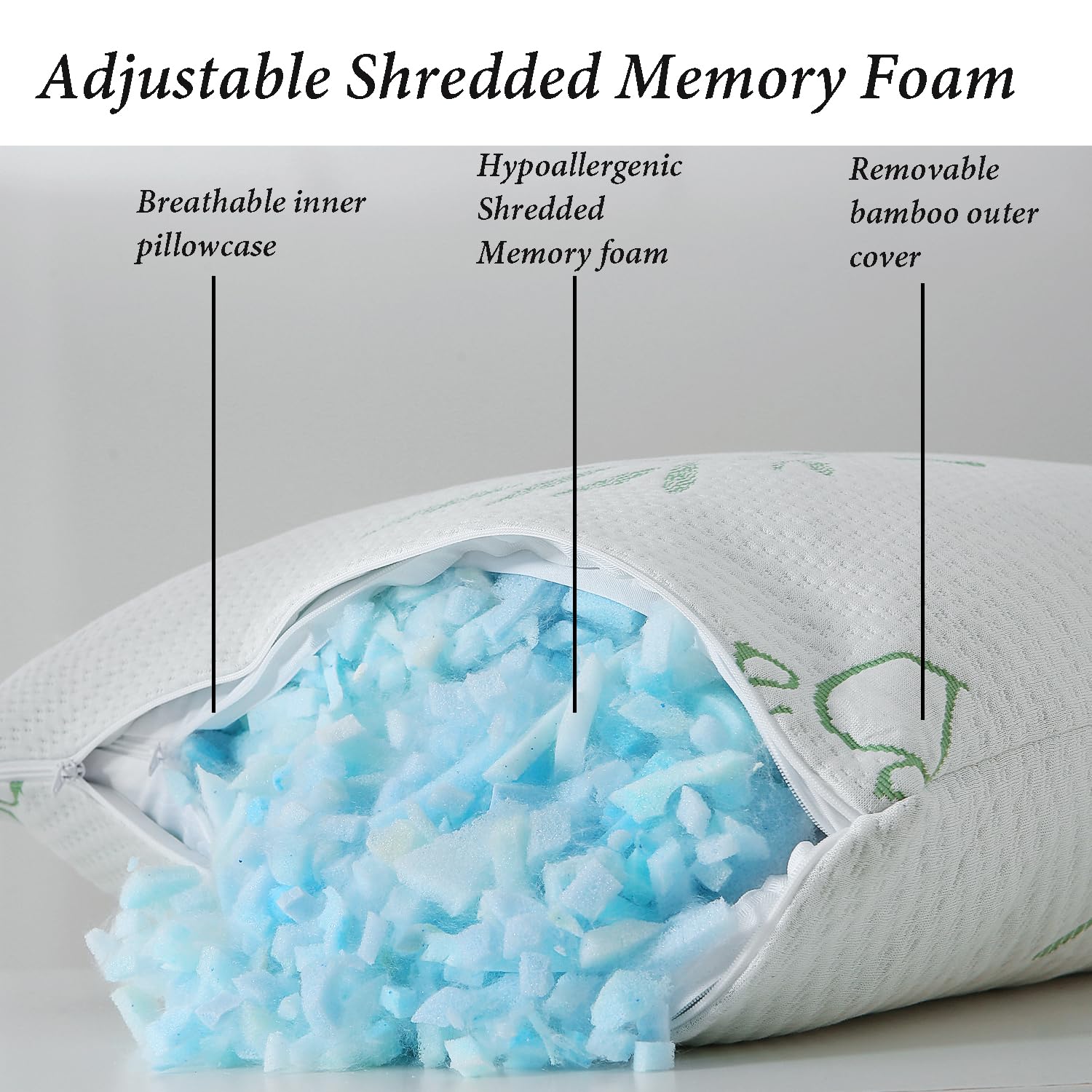 HOXXME breathable cover stays cool and quiet for restful nights.