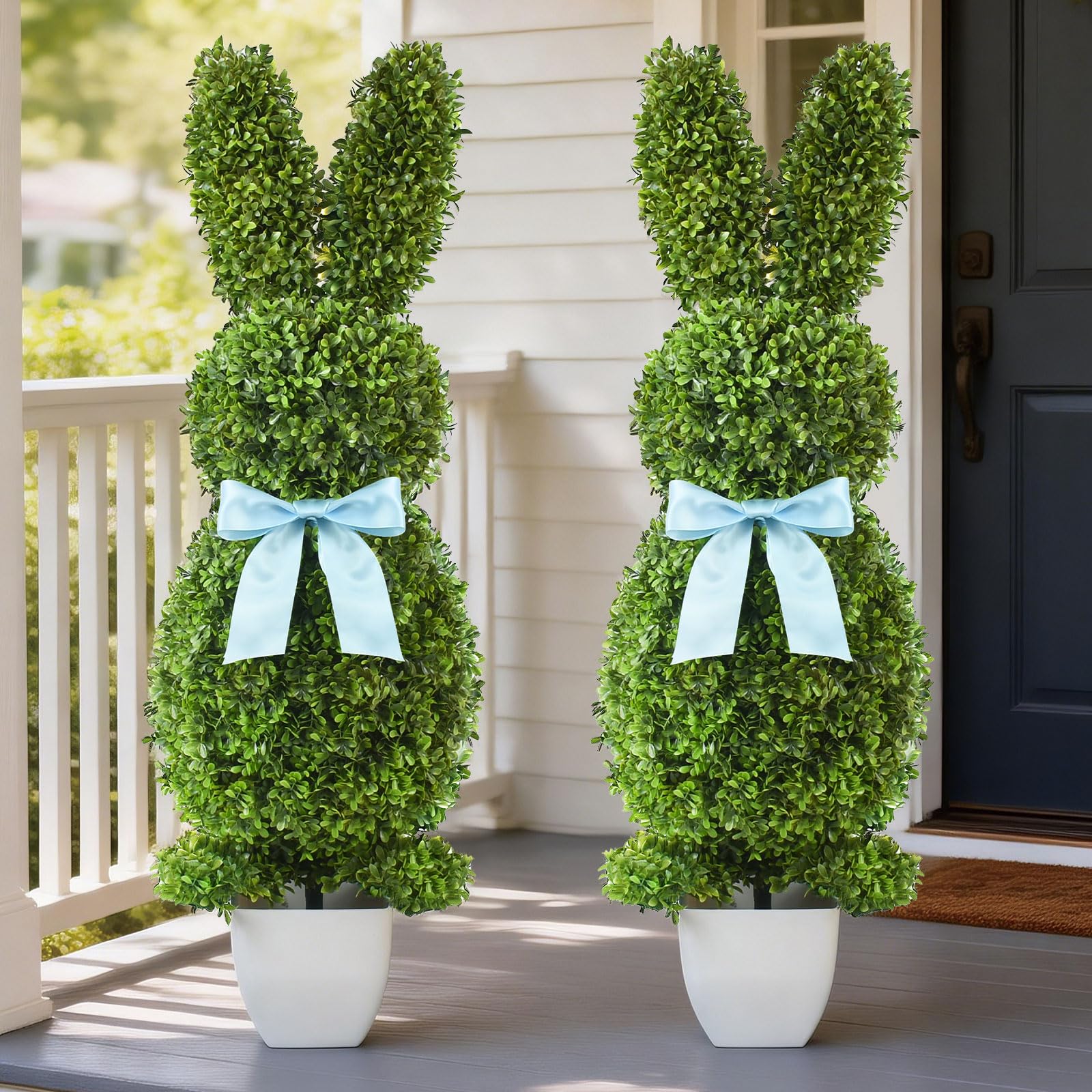 HOYECHI lightweight outdoor topiaries easy to place and reposition.