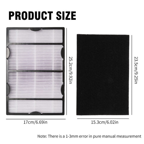 Hoypeyfiy carbon pre-filters 3-pack reduce odors and extend main filter life