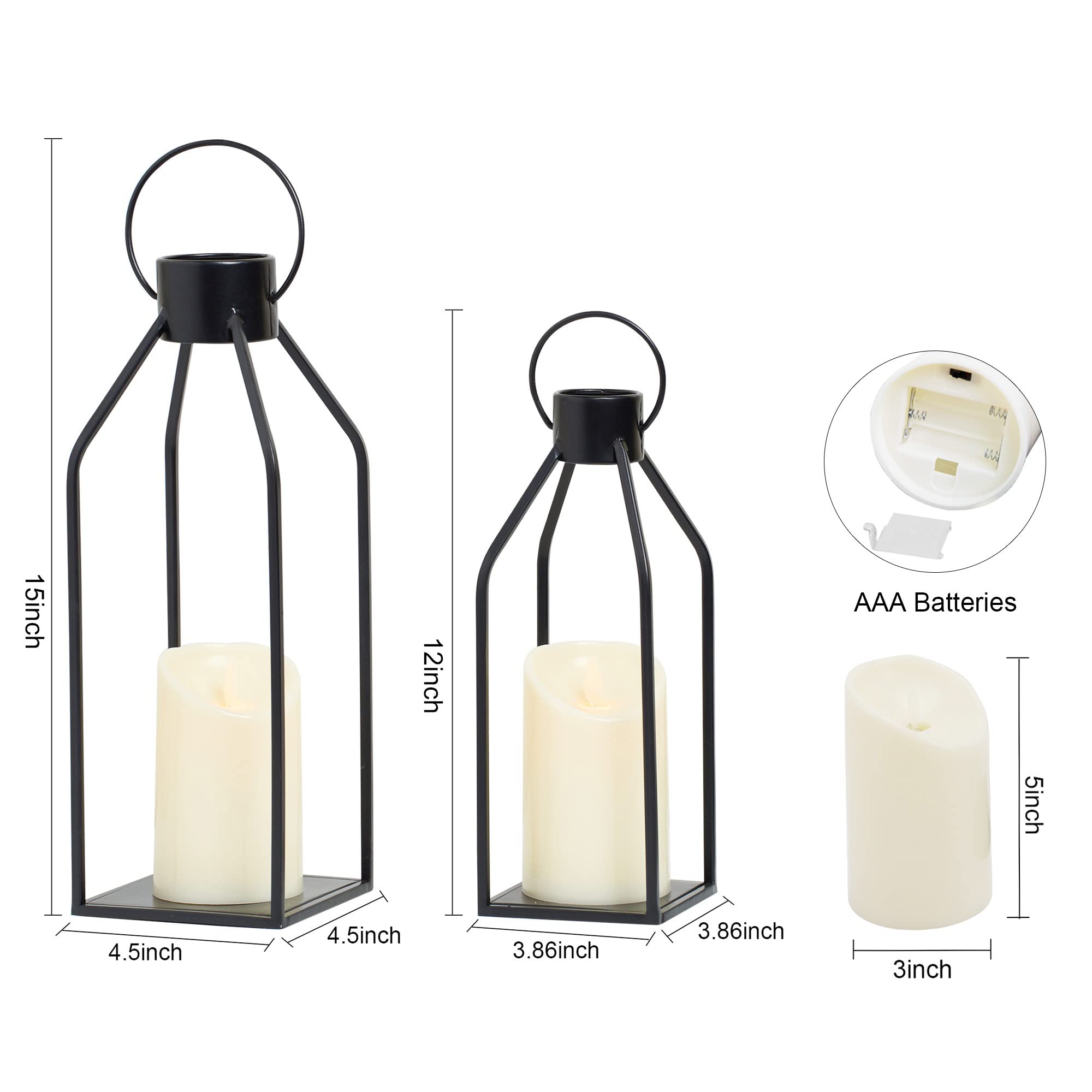 HPC DEC R OUR HAPPY PLACE lantern on fireplace mantle elevates decor