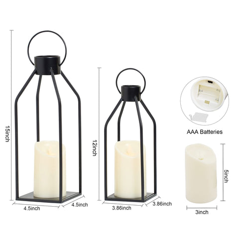 HPC DEC R OUR HAPPY PLACE lantern on fireplace mantle elevates decor