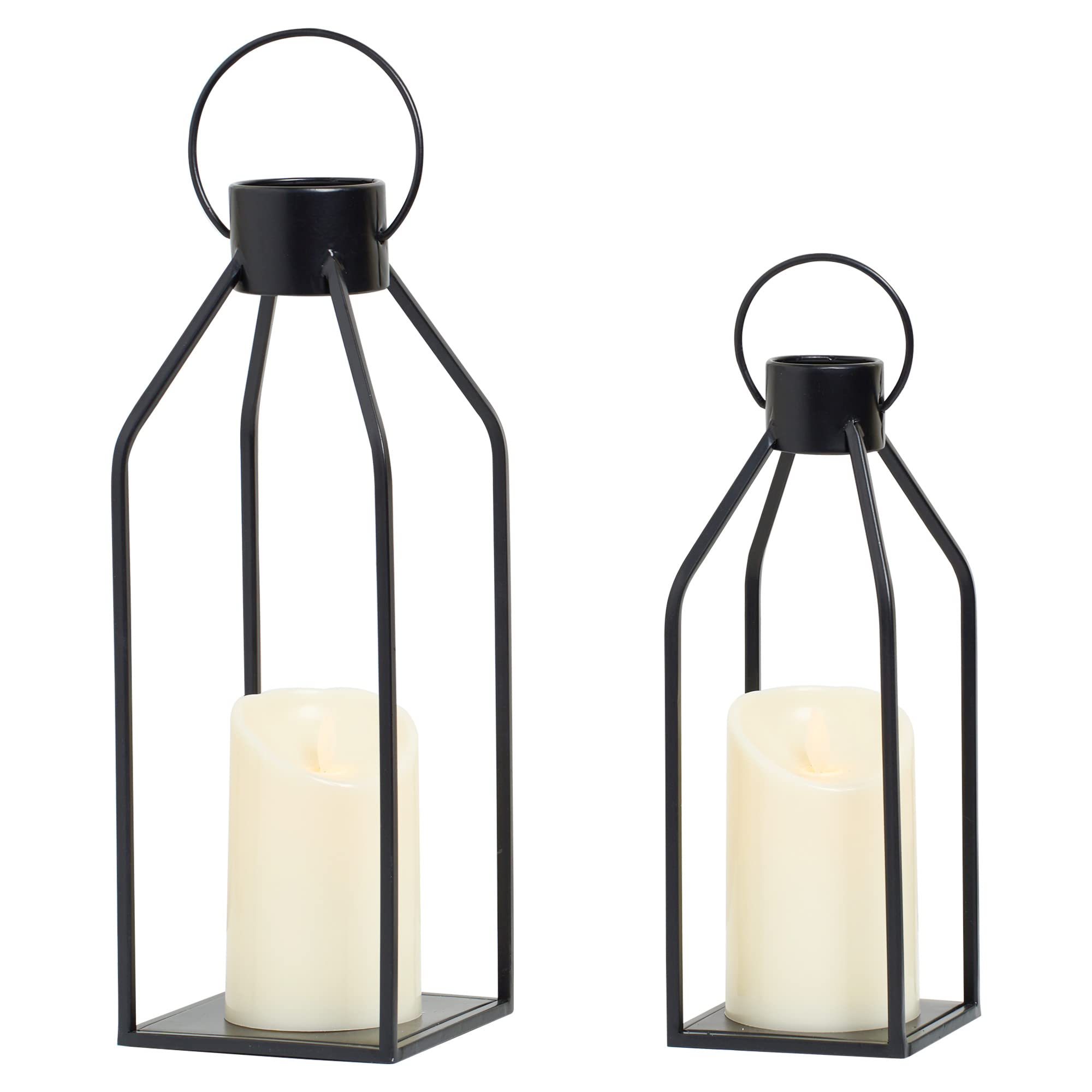 HPC DEC R OUR HAPPY PLACE lantern on table creates warm ambiance