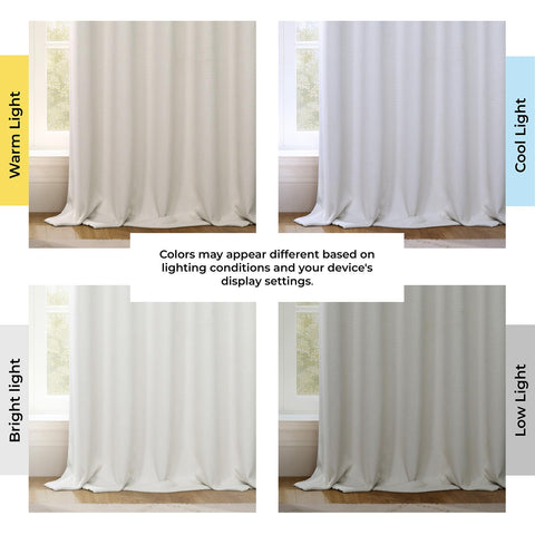 HPD Half Price Drapes panel showcases clean drape and versatile hanging options
