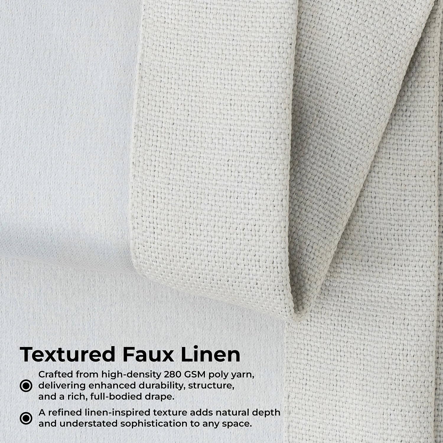 HPD linen curtains provide room darkening for a calmer living area