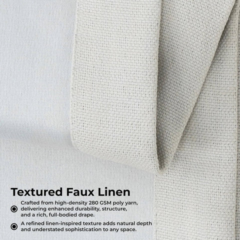 HPD linen curtains provide room darkening for a calmer living area