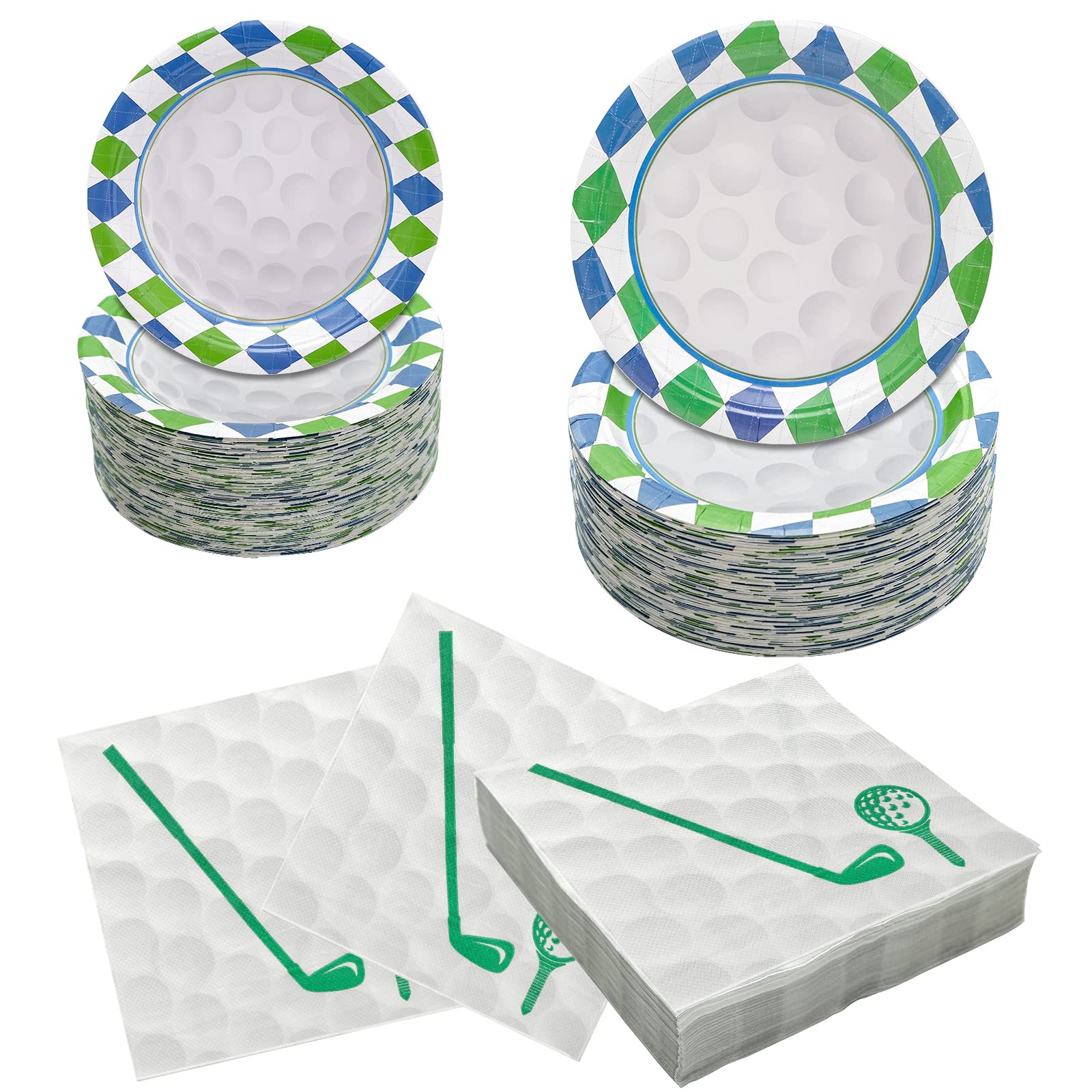 Hpscdyo 180pc golf party plates and napkins set for large gatherings.