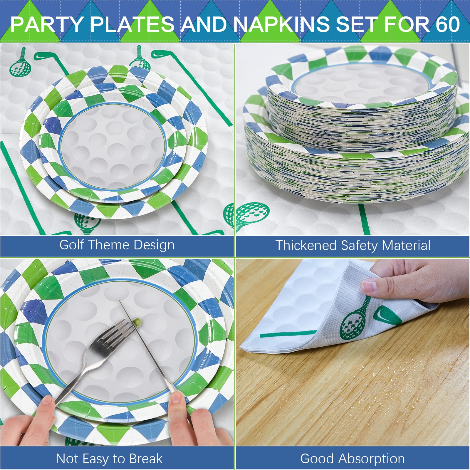 Hpscdyo 7-inch dessert plates add festive flair to treats.