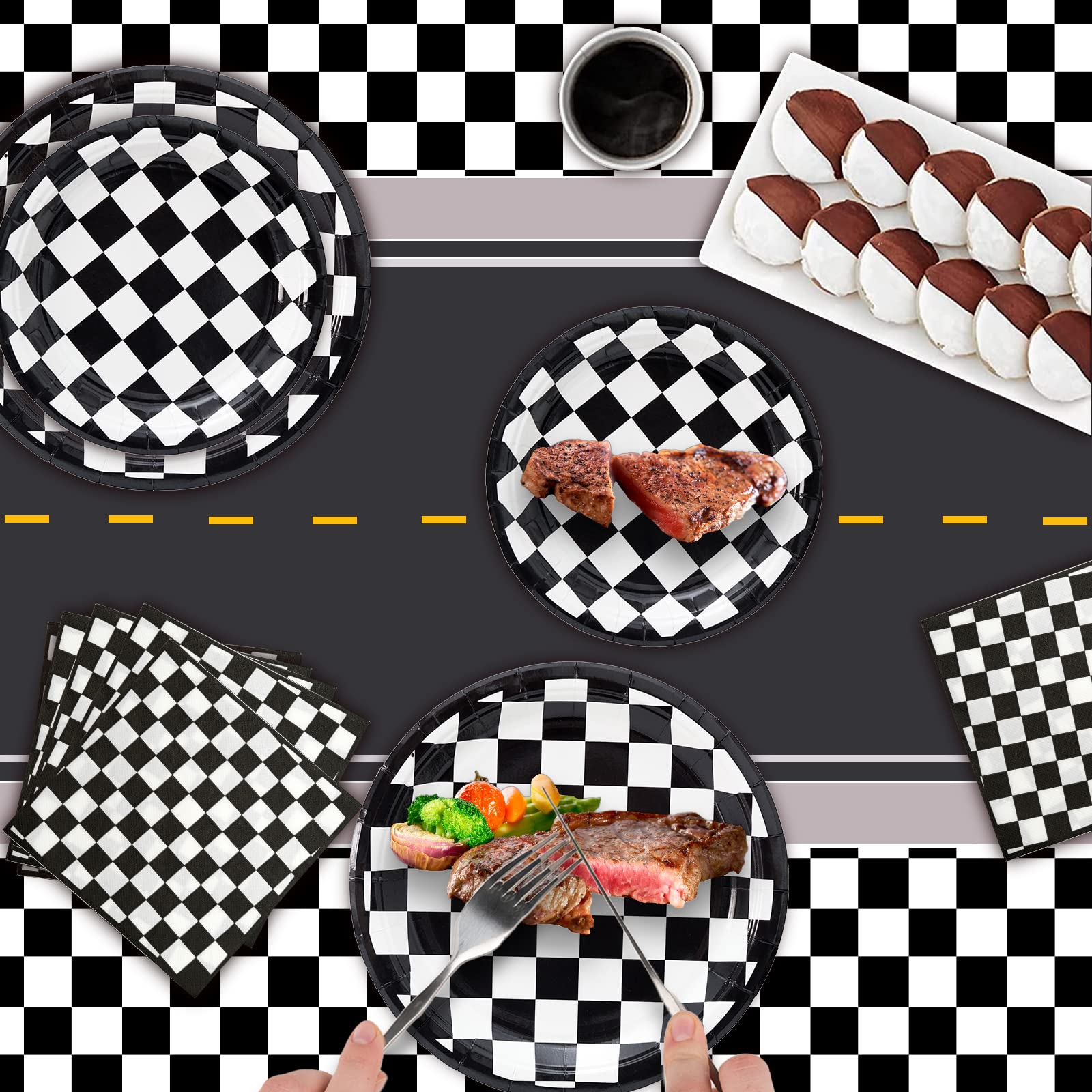 Hpscdyo versatile tableware suitable for birthdays, sports events, and casual parties