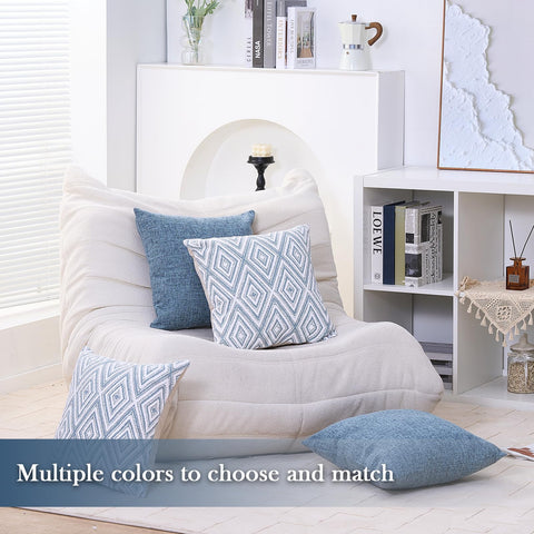 HPUK blue pillow cover is machine washable for easy care