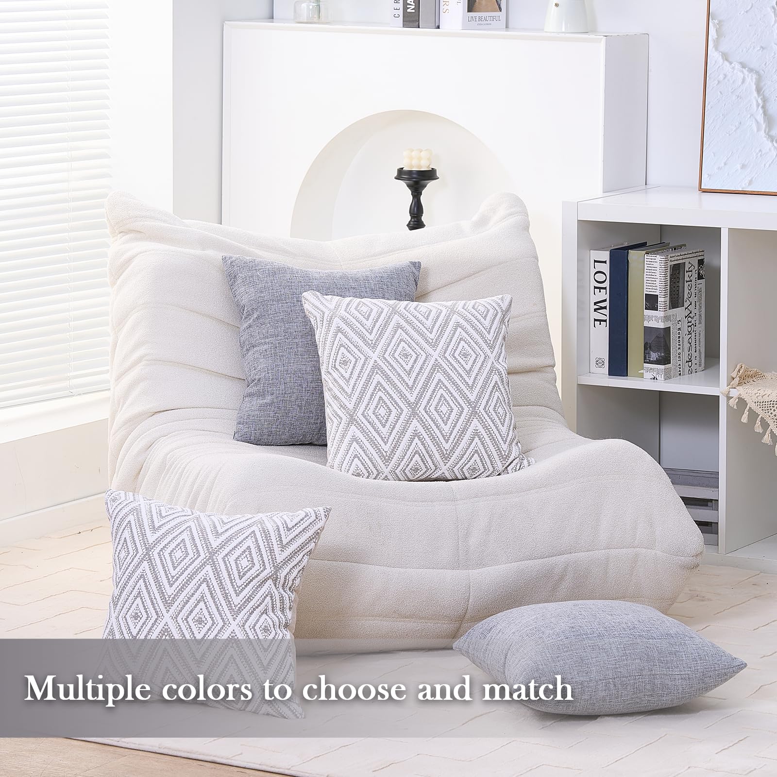 HPUK set of four pillow covers ready to refresh a sofa or bed.