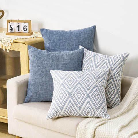 HPUK eco-friendly fabric pillow cover feels durable and skin-friendly