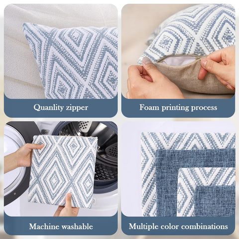 HPUK blue, linen-feel polyester cover emphasizing durability and color retention