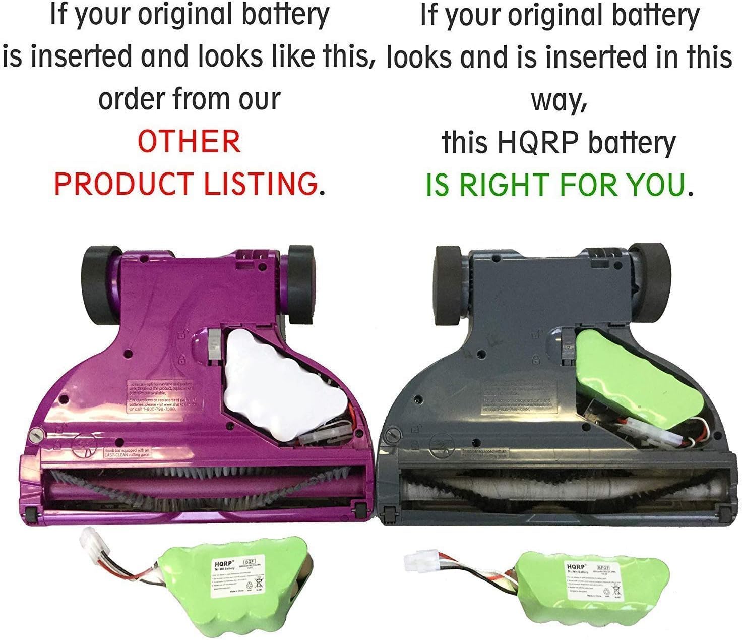HQRP battery for Shark SV1106N installation simplifies swapping and minimizes downtime