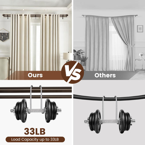Hradecti bronze finish brackets and end caps suit modern interiors.