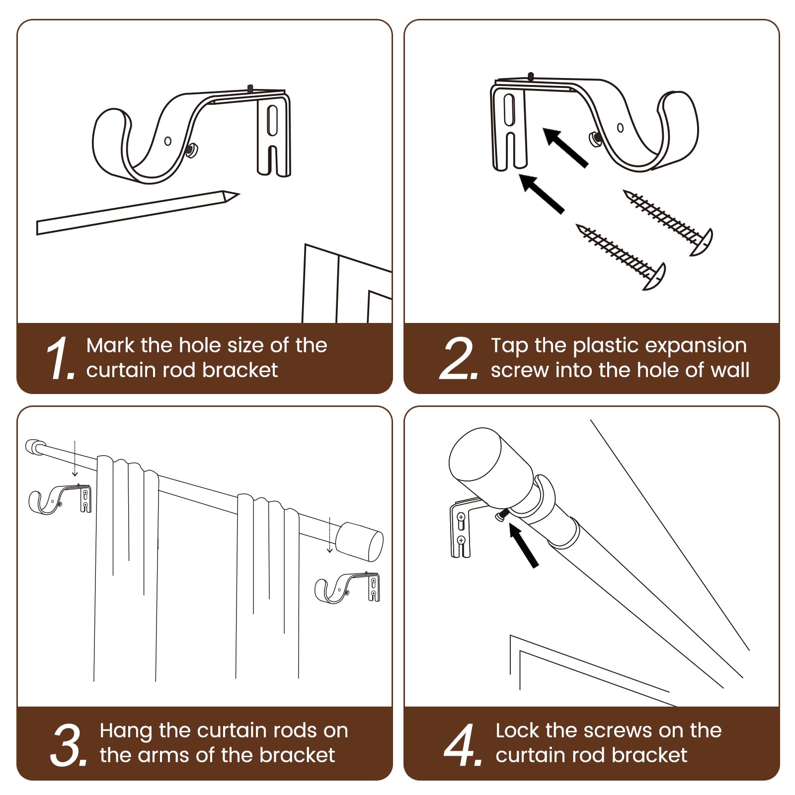 Hradecti fit for 30-39 inch windows offers flexible length options.