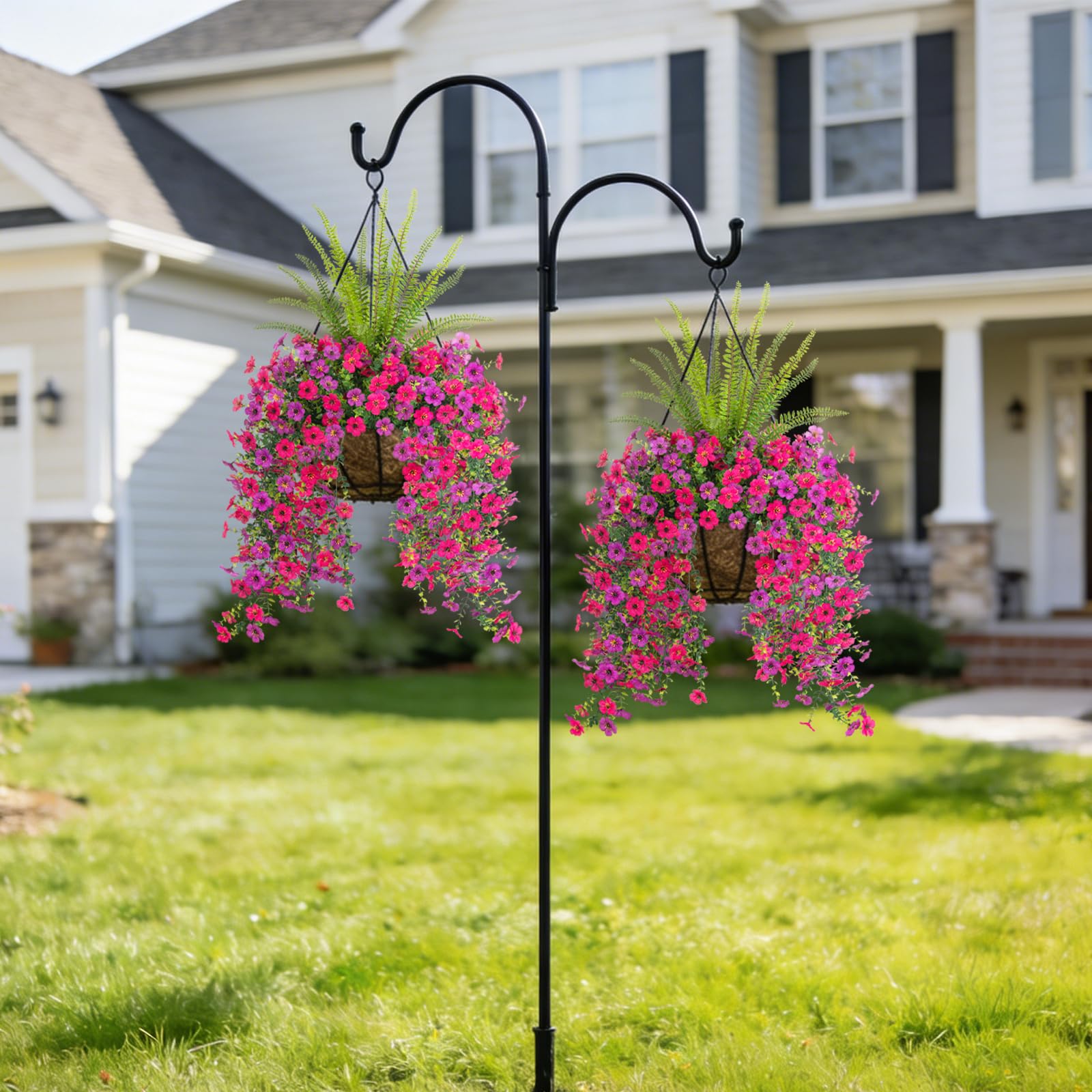 Hrobek daisy and fern arrangement complements planters, porches, and entryways with natural charm.