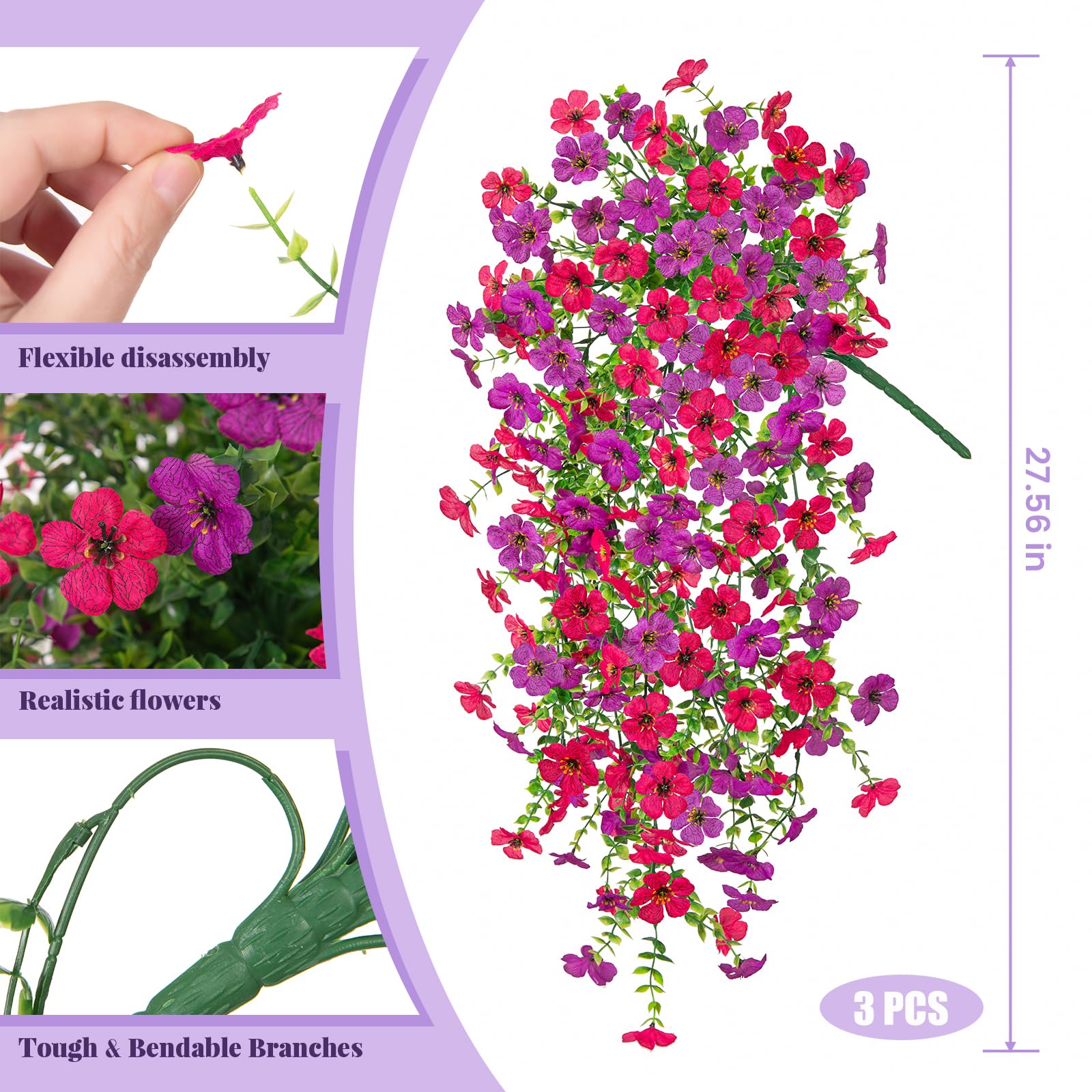 Hrobek silk and plastic flowers resist fading in sunlight while maintaining vivid color.