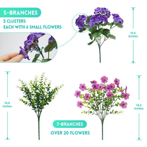 Hrobek outdoor fade-resistant flowers endure sun and rain