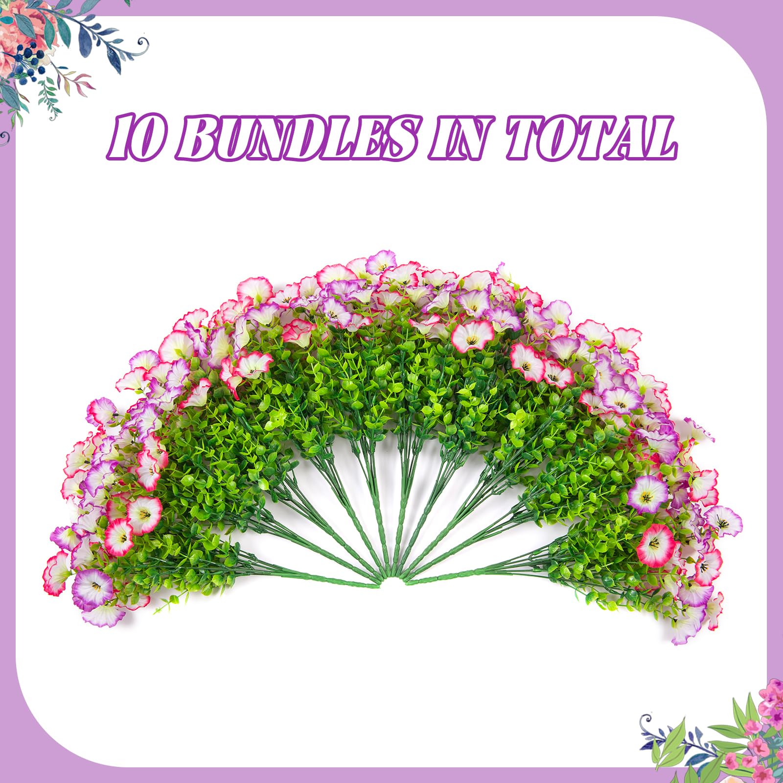 Hrobek outdoor silk blooms with eucalyptus leaves for wall or doorway
