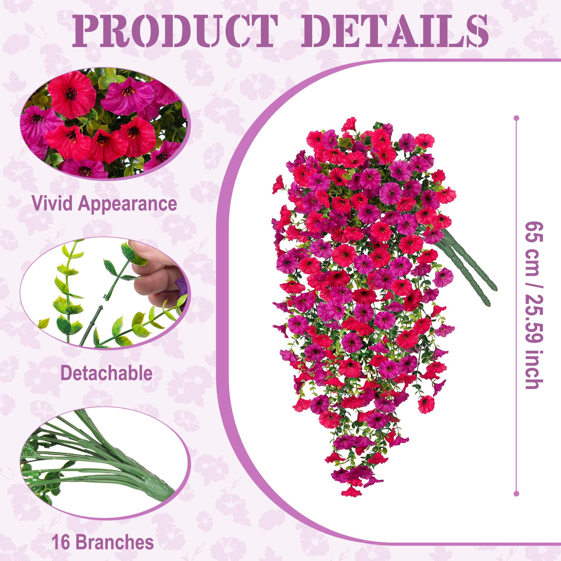 Hrobek artificial morning glory eucalyptus branch for easy balcony styling