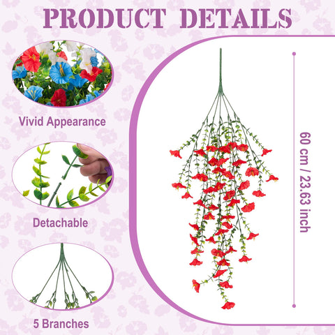 Hrobek porch decor setup featuring hanging petunias for year-round charm.