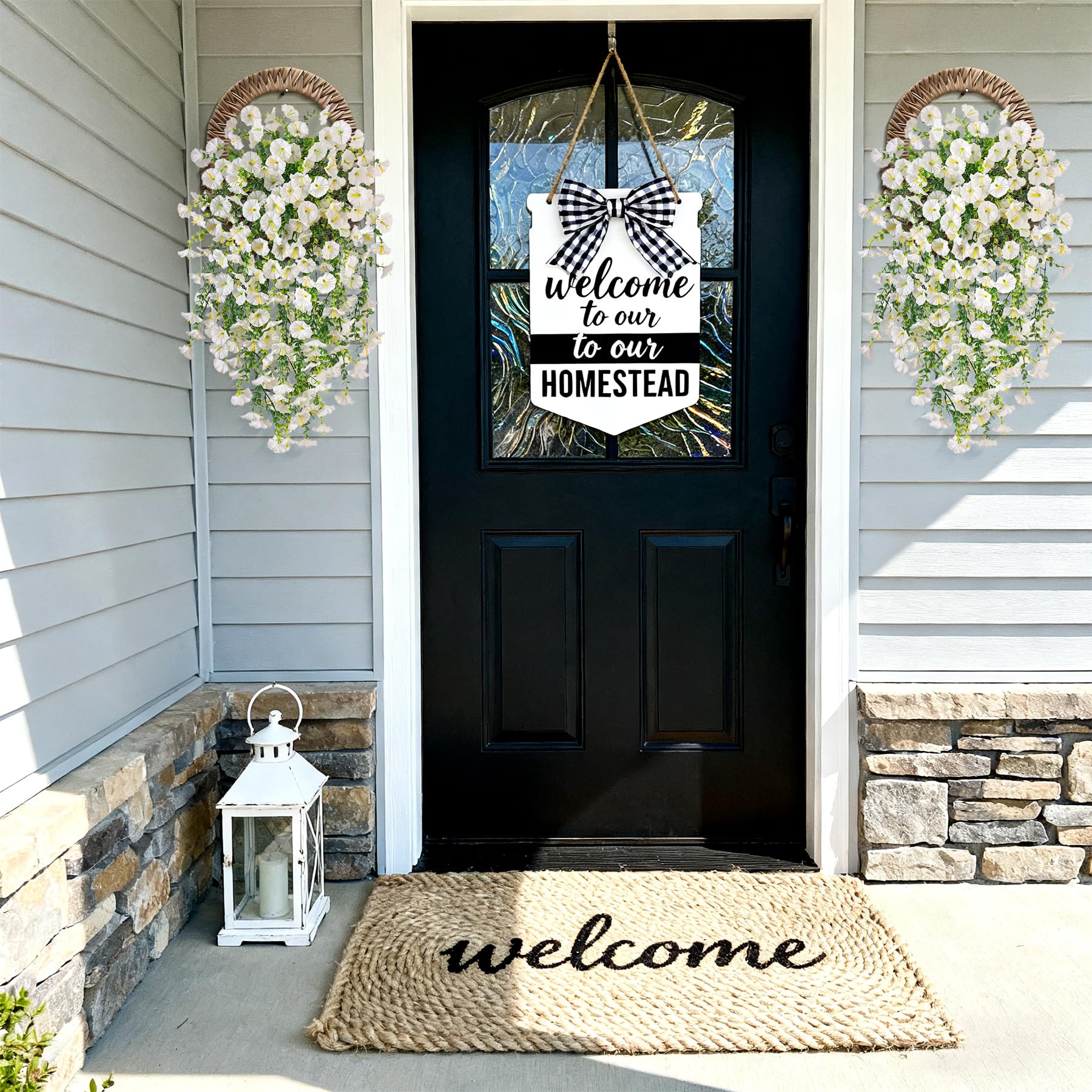 Hrobek morning glory eucalyptus combo—versatile faux greenery for balconies.