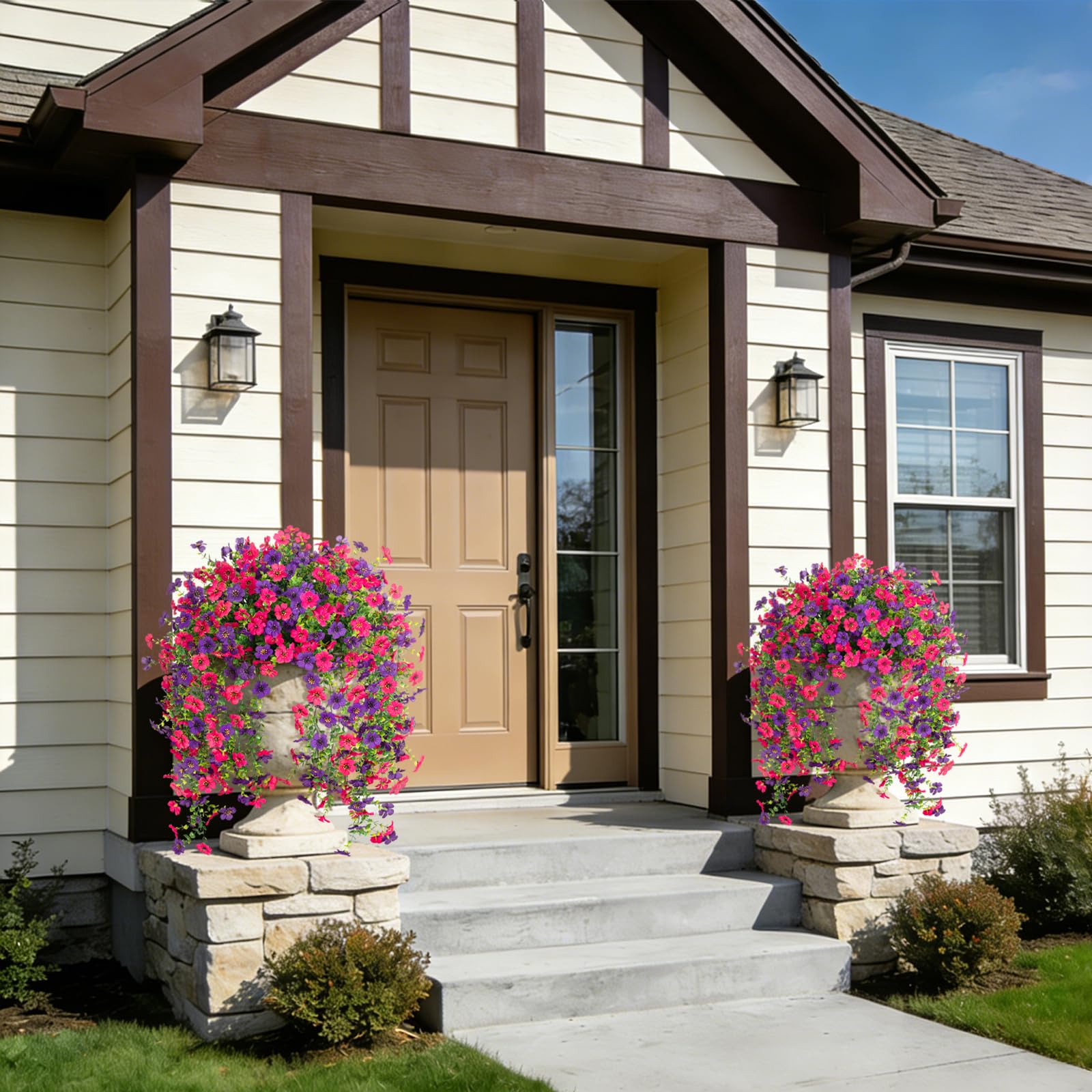 Hrobek dense bouquet adds realistic touch to window boxes and balconies.