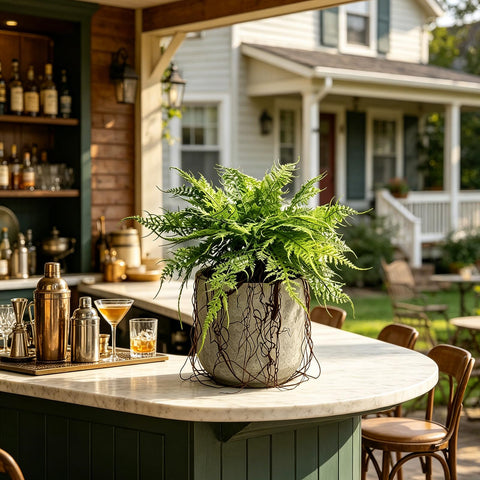 Hrobek indoor-outdoor fern decor for instant greenery without upkeep.