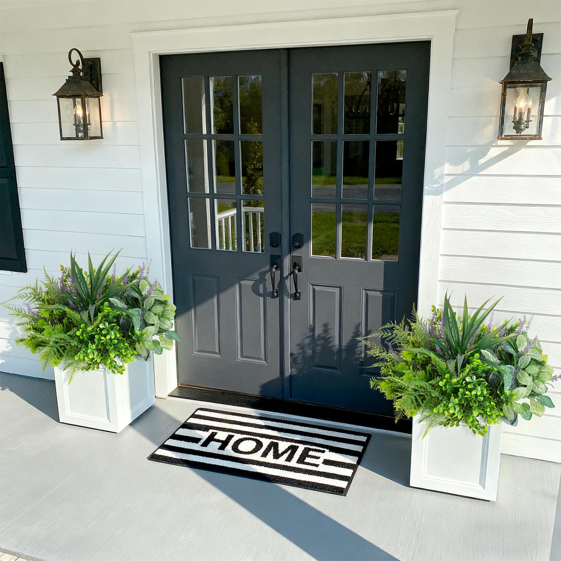Hrobek eucalyptus leaf bundles add year-round greenery for porch decor