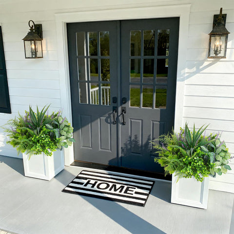 Hrobek eucalyptus leaf bundles add year-round greenery for porch decor