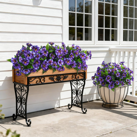 Hrobek UV-resistant outdoor flowers endure sun and rain for yard displays.
