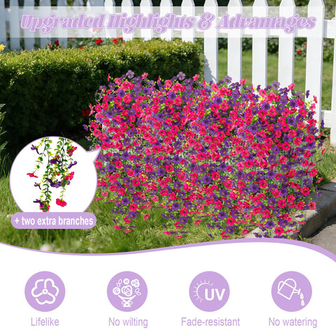 Hrobek fake flowers provide maintenance-free beauty for porches and patios.