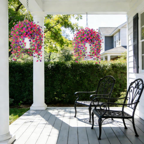 Hrobek 2-pack daisies withstand sun and rain without fading for long-lasting colour.