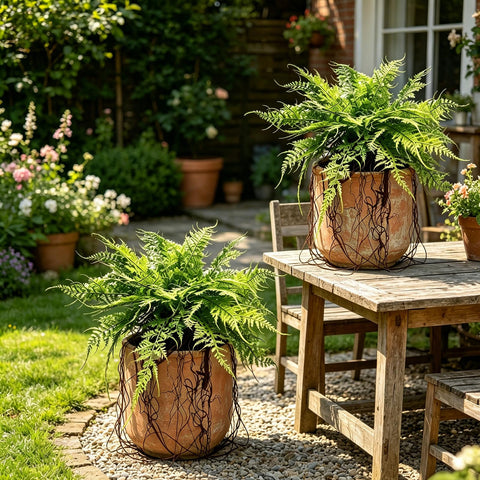 Hrobek UV-resistant ferns remain vibrant outdoors in sun and humidity.