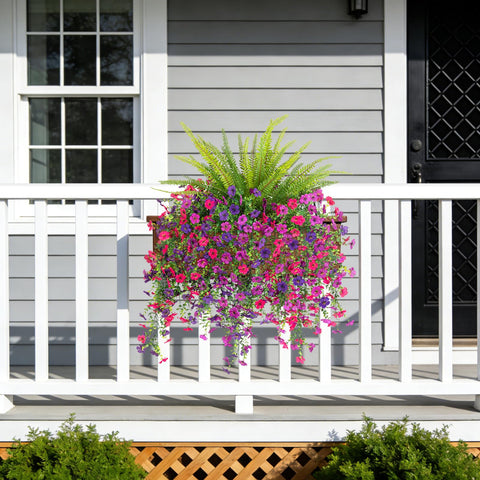 Hrobek UV-resistant hanging flowers withstand sun without fading