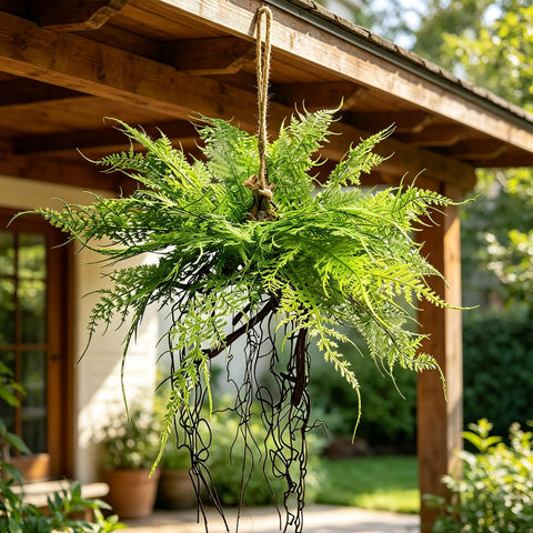 Hrobek weatherproof ferns maintain color through seasons.