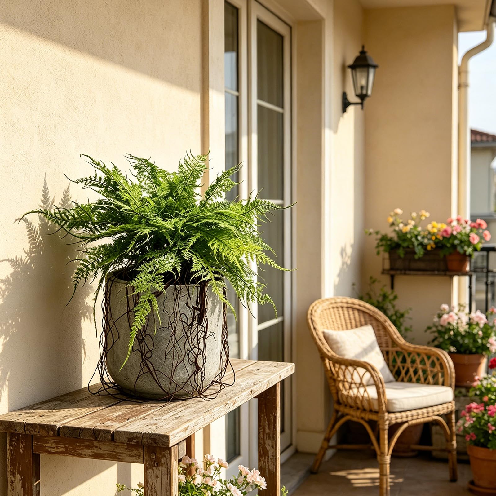 Hrobek 2-pack artificial fern plants bring year-round greenery to any space.