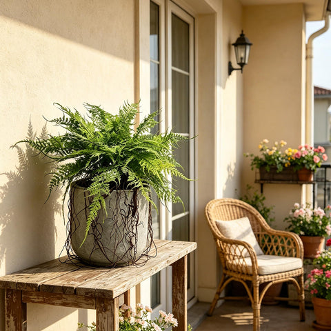 Hrobek 2-pack artificial fern plants bring year-round greenery to any space.
