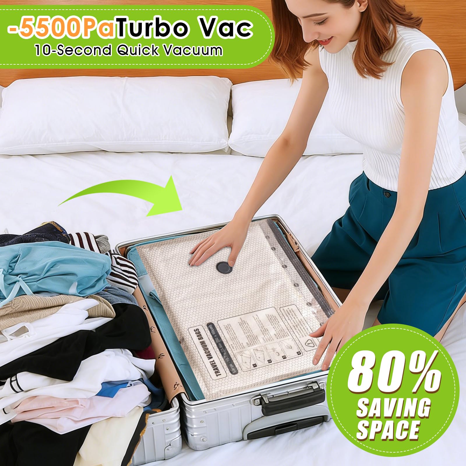 HRSDEIE bag with transparent window helps identify contents at a glance.